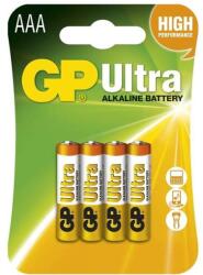 GP Batteries GP B1911 Ultra alkáli AAA (LR03) mikro ceruza elem 4db/bliszter (B1911) - tonerpiac