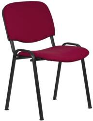  Tárgyalószék, szövetborítás, fekete fémváz, "Felicia", bordó (FELICIA/C29G) - tonerpiac