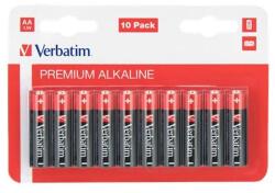 Verbatim Elem, AA, alkáli, 10 db, VERBATIM "Premium (49875)