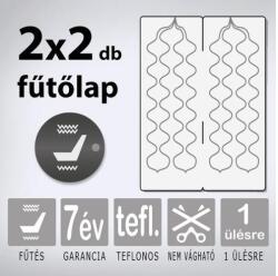 KIYO AWHL teflonszálas beépíthető ülésfűtés két fűtési fokozatú kapcsolóval, 1 üléshez (KY-AWHL-TEFL-STD01-S1)