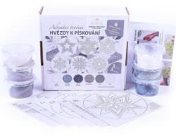 Adrian Martinkovič Homokfestő készlet Karácsonyi CSILLAGOK - ezüst (427114)