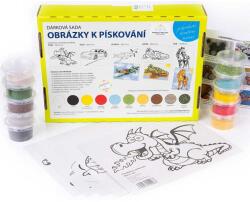 Adrian Martinkovič Homokfestő készlet SÁRKÁNY, AUTÓ, REPÜLŐ, GYÍK, LÓ (9876352)