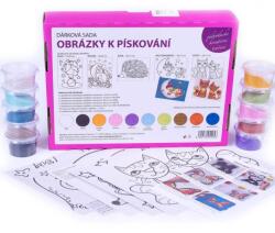 Adrian Martinkovič Homokfestő készlet ELEFÁNT, DELFIN, SÜNDISYNÓ, EGYSZARVÚ, MACSKÁK (9876420)