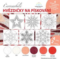 Adrian Martinkovič Homokfestő készlet Karácsonyi CSILLAGOK - piros/fehér (569509)