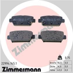 ZIMMERMANN set placute frana, frana disc ZIMMERMANN 22994.145. 1 - centralcar