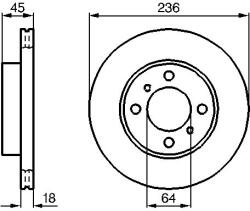 Bosch Disc frana BOSCH 0 986 478 572 (0 986 478 572) - automobilus