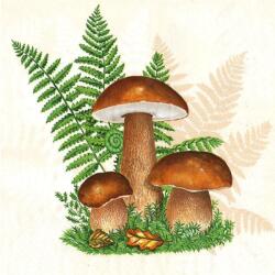  Decoupage szalvéták Boletus with Leaves of Fern - 1 db