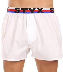 Styx Pantaloni scurți bărbați sport elastic alb tricolor (B2061) XXL (180722)