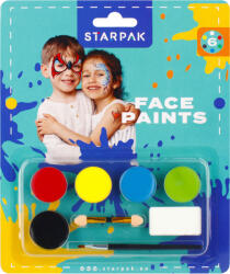 STARPAK Arcfesték, tégelyes, 8 db-os (6 szín), Starpak (STK-528371)