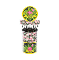  Cannabis Bubble Gum Lollies - Display Container (100 Lollies)