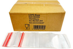  Simítózáras tasak 80x180 mm