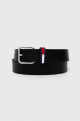 Tommy Jeans bőr öv fekete, férfi - fekete 110