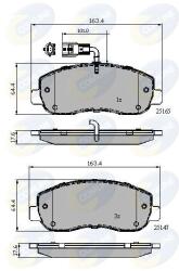 COMLINE set placute frana, frana disc COMLINE CBP12106 - centralcar