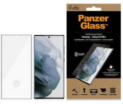 Panzer E2E Microfracture Samsung Galaxy S22 Ultra G908 tokbarát antibakteriális fekete képernyővédő fólia