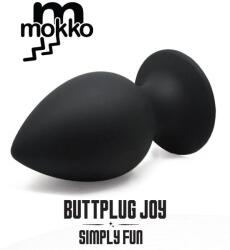 Mokko Toys Dop Anal Butplug Joy Small, Silicon, Negru, 8 cm, Mokko Toys