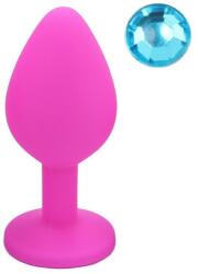 Guilty Toys Dop Anal Silicone Buttplug, Medium, Roz/Albastru Deschis, Guilty Toys
