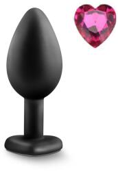 Mokko Toys Dop Anal Brighty, Medium, Silicone, Negru/Roz, Mokko Toys