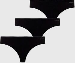 Calvin Klein Underwear tanga 3 db fekete - fekete XS - answear - 20 990 Ft