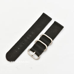  Curea din tesatura de nylon neagra catarame zulu 20mm - 4080120 - cureaceas
