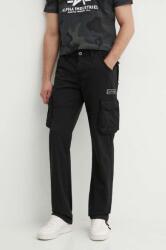 Alpha Industries nadrág Jet Jet Pant férfi, fekete, egyenes - fekete 33