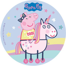 Dekora Hârtie comestibilă - Peppa Pig și unicorn 20 cm