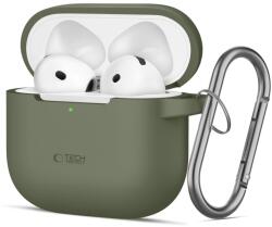 Tech-protect Husa Tech-protect Silicone Hook Apple Airpods 4 Olive Green