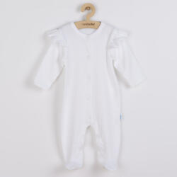 NEW BABY Baba pamut kezeslábas New Baby Practical fehér lány - babacokmok