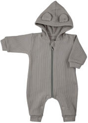 KOALA Baba pamut kezeslábas kapucnival fülekkel Koala Pure beige - babacokmok