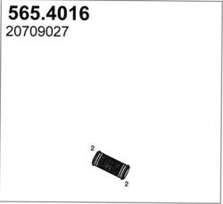 ASSO Teava flexibila, esapament ASSO 565.4016 - piesa-auto
