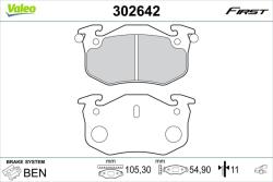 VALEO set placute frana, frana disc VALEO 302642 - automobilus