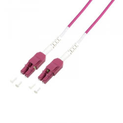 LogiLink Fiber duplex patch kábel OM4 50/125 Uniboot LC-LC 10m lila (FP4UB10)