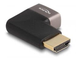 Delock HDMI adapter apa - anya 90 jobbra hajlítva 8K 60 Hz szürke fém (60084) (60084)
