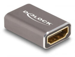 Delock HDMI adapter anya - anya 8K 60 Hz szürke fém (60078) (60078) - aqua
