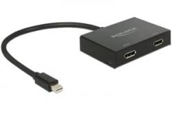Delock Displayport 1.2 elosztó 1 x mini Displayport in > 2 x Displayport out 4K (87695)