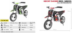 HECHT 54300 RED Akkumulátoros motorkerékpár 36V, 5, 2Ah, Max: 60kg (HECHT54300RED)