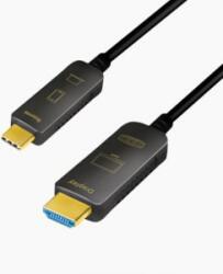 LogiLink USB 3.2 Gen2 Type-C kábel C/M-HDMI/M 4K/60 Hz AOC 20m (CUF0102)
