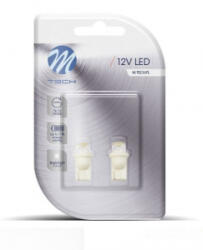 m-tech T10 LED dióda homorú fehér színű, pár (72LB006AW) (72LB006AW)