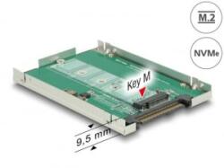 Delock 2.5' átalakító U. 2 SFF-8639 > M. 2 NVMe M aljzat (62710)