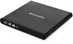 Verbatim External Slimline CD/DVD Writer optikai meghajtó DVD±RW Fekete (53504)