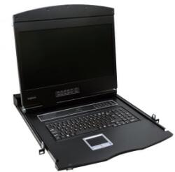 LogiLink KVM-konzol 19'-es képernyővel, VGA, USB-A, PS/2, QWERTY billentyűzet (LC902US)