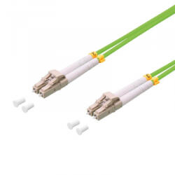 LogiLink Fiber duplex patch kábel OM5 50/125 LC-LC 15m lime zöld