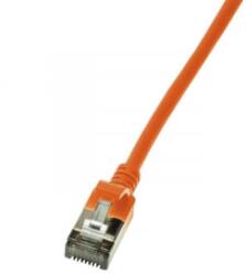LogiLink Patch kábel SlimLine Ultraflex Cat. 6A U/FTP 1m narancssárga (CQ9038S) (CQ9038S)