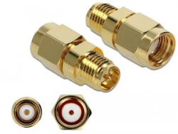 DeLock adapter RP-SMA-dugó apa RP-SMA csatlakozóhüvely 10 GHz (89977)