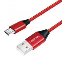 LogiLink USB 2.0 kábel USB-A/M - Micro-USB/M 0, 3m (CU0151)