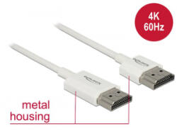 Delock HDMI-kábel Ethernettel - HDMI-A-csatlakozódugó > HDMI-A-csatlakozódugó 3m vékony (85138)