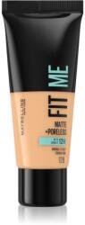 Maybelline New York Fit Me! Matte+Poreless machiaj mat pentru piele normală și grasă culoare 128 Warm Nude 30 ml