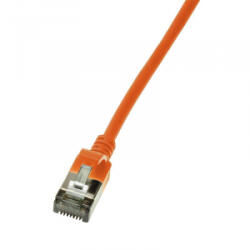 LogiLink Patch kábel SlimLine Ultraflex Cat. 6A U/FTP 5m narancssárga (CQ9078S)