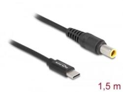 Delock Laptop töltőkábel USB Type-C apa - IBM 7, 9 x 5, 5mm apa (87979) (87979) - aqua