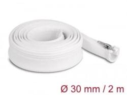 Delock Befont karmantyú zipzáras szorítóval hőállóság egészen 2 m x 30 mm-es fehér (20828) (20828)
