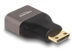 Delock HDMI adapter Mini-C apa - A anya 8K 60 Hz szürke fém (60080)